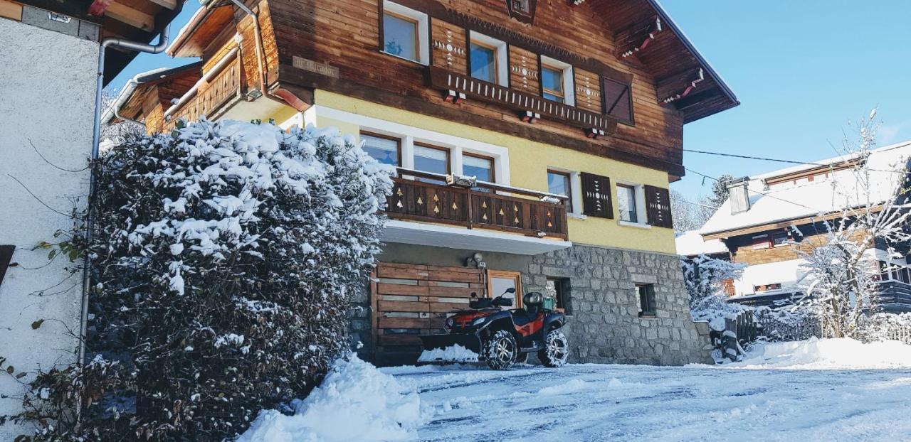 Chambre Independante Avec Salle De Bain Independante Au Rdc D Un Chalet A 25 Kms Chamonix 圣热尔韦莱班 外观 照片