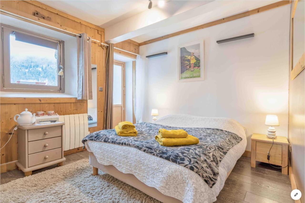 Chambre Independante Avec Salle De Bain Independante Au Rdc D Un Chalet A 25 Kms Chamonix 圣热尔韦莱班 外观 照片