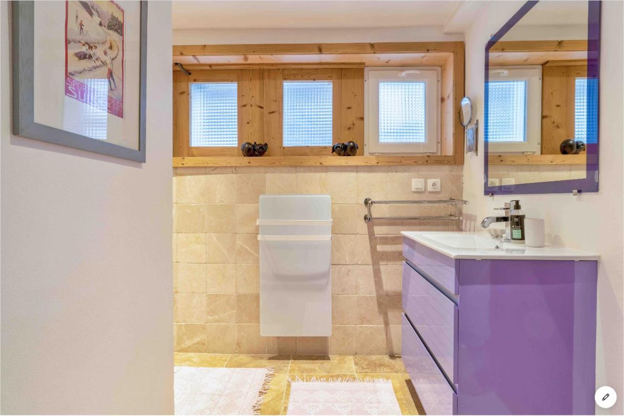 Chambre Independante Avec Salle De Bain Independante Au Rdc D Un Chalet A 25 Kms Chamonix 圣热尔韦莱班 外观 照片
