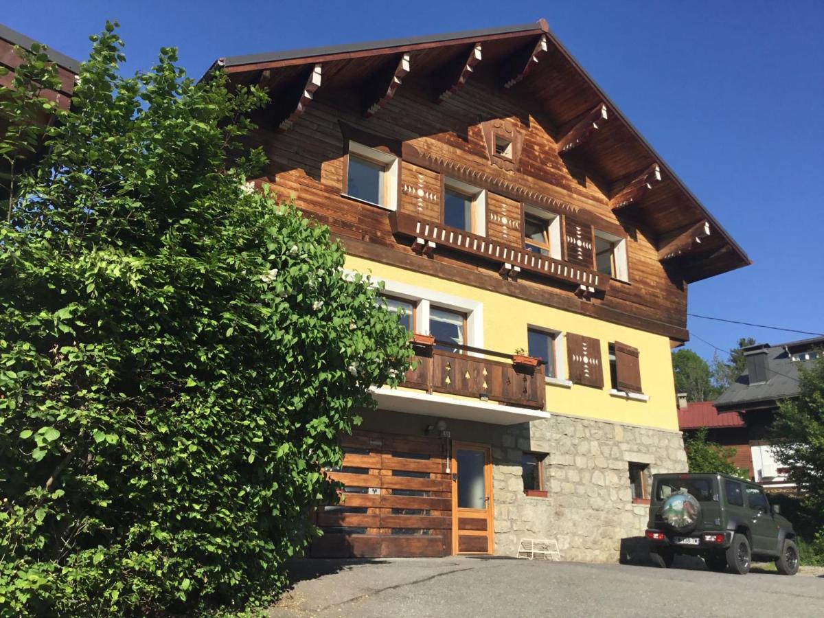 Chambre Independante Avec Salle De Bain Independante Au Rdc D Un Chalet A 25 Kms Chamonix 圣热尔韦莱班 外观 照片
